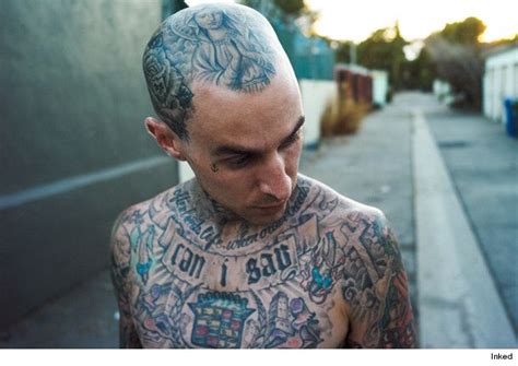 Travis Barker Head Tattoos Tatuajes Impresionantes Tatuajes En La Cara Tatuajes