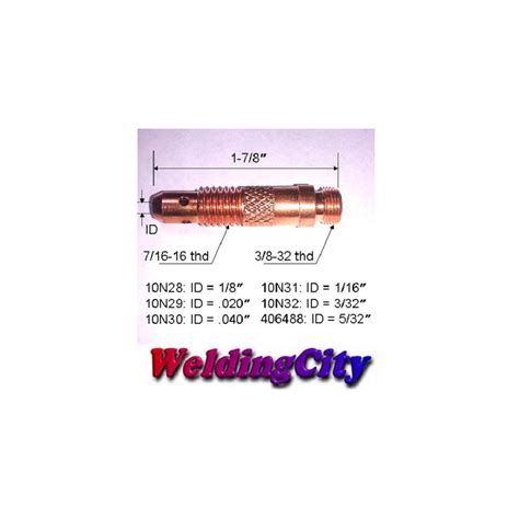 Weldingcity Collet Body N Series Assorted Size For Tig