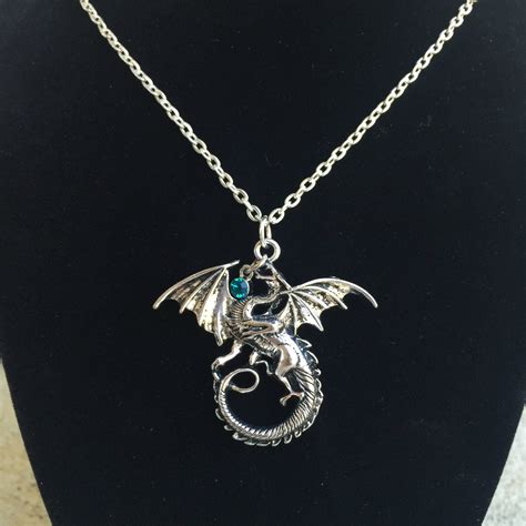 Gothic Dragon Necklace Dragon Jewelry Dragons Dragon