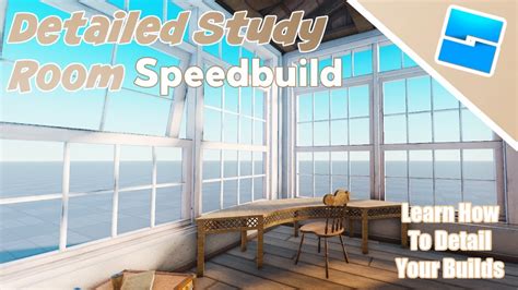 Roblox Studio Speedbuild Detailed Study Room Unfinished Builds