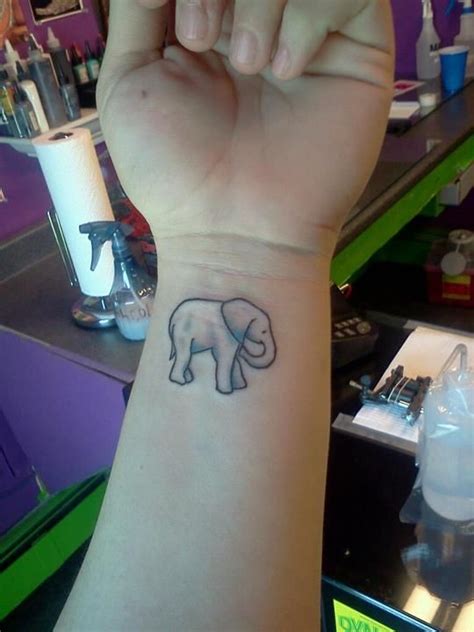 I Will Have An Elephant Tattoo They Symbolize Good Luck Trunk Up