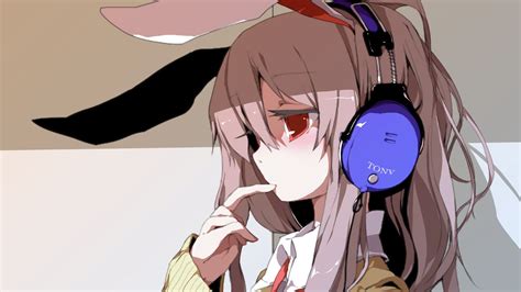 Desktop Wallpaper Headphone Microphone Anime Girl Hd Image Picture