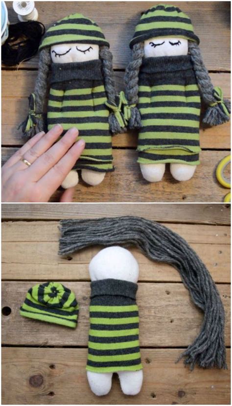 Diy Sock Toys Sock Crafts Fabric Crafts Sewing Crafts How To Make Socks How To Make Doll