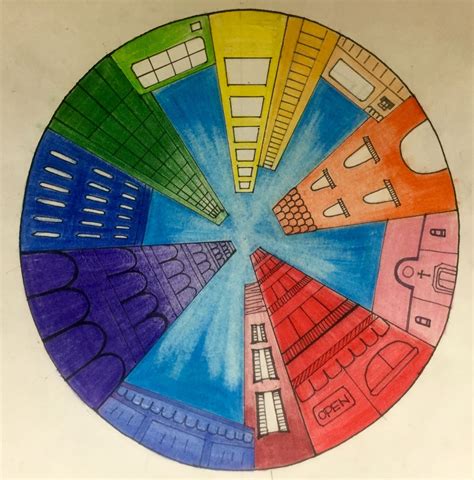 Kids Art Market Color Wheel Perspective