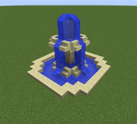 Fountain Blueprints For Minecraft Houses Castles