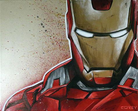 Iron Man Painting By Corey Giesey Fine Art America