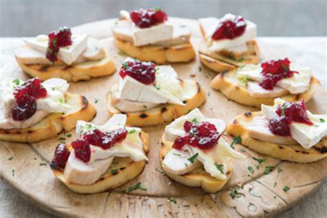Chicken And Camembert Crostini With Ballymaloe Cranberry