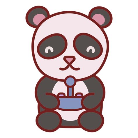 Cute Baby Panda Bear Gamer Png And Svg Design For T Shirts