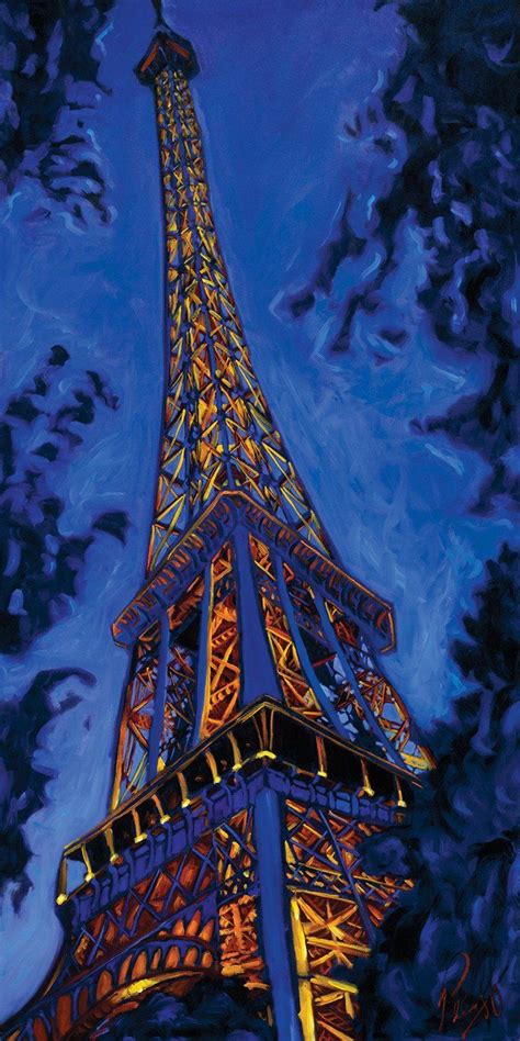 Nature Canvas Painting Paris Painting Small Canvas Paintings Night