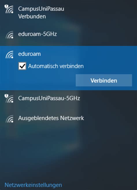 Eduroam Zugang Unter Windows 10 • Universität Passau