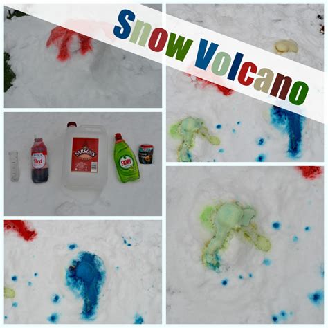 How To Make A Snow Volcano Winter Science For Kids