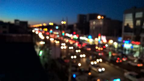 Wallpaper City Cityscape Night Skyline Evening Traffic Light