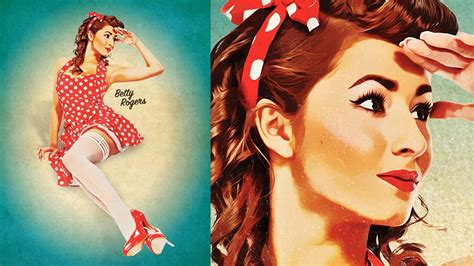 How To Create A Retro Pin Up Poster In Photoshop Infographie