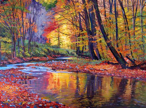 Autumn Prelude Painting By David Lloyd Glover Fine Art America