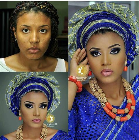 Nigerian Bridal Before And After Makeover Beautywise Makeover