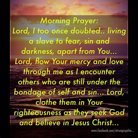 Morning Prayer Lord Flow Your Mercy And Love Through Me