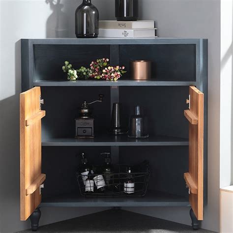 Maybe you would like to learn more about one of these? Luxury Modern Corner Cabinet Blue Accent Cabinet Triangle ...
