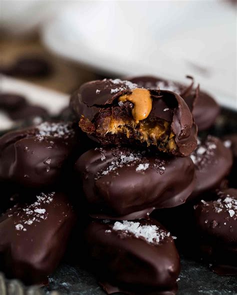 Chocolate Covered Stuffed Dates Stuffed Dates With Nut Butter