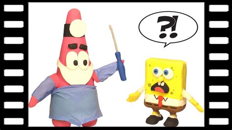 Spongebob Has A Toothache Patrick Star Make The Dentist Play Doh Stop