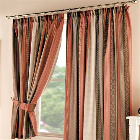 The decoration of a teenage girl's room can. Terracotta Mizar Pencil Pleat Curtains | Dunelm