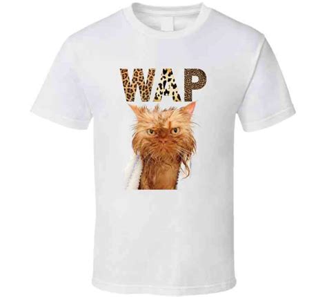 Wap Angry Wet Cat Crewneck Sweatshirt T Shirt Etsy