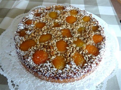 Falls noch teig daran hängen bleibt, einige. Aprikosenkuchen mit Sonnenblumenkern-Topping | Kuchen ...