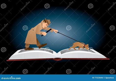Detective Book Stock Vector Illustration Of Mystery 77223646