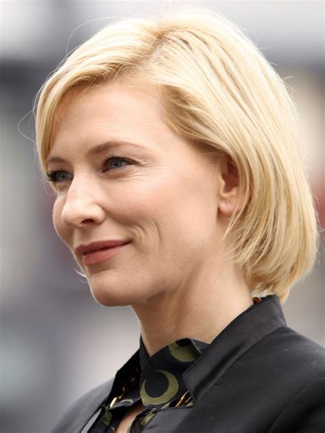 Bob hairstyles are back and we can see why. Cate Blanchett short bob hairstyle for women over 40s ...