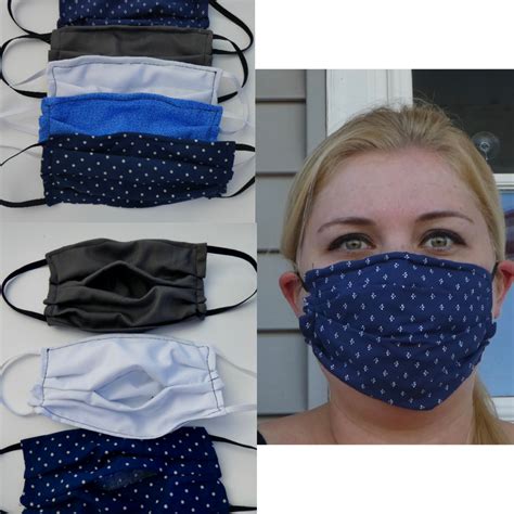 Using pattern, mark the pleats. Face Mask With Pocket & Nose Wire | FaveCrafts.com