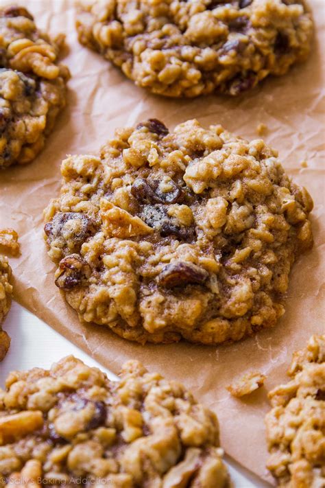 Full of chewy oats, brown sugar, walnuts, and spices, you just can't beat the taste and texture of these classic homemade cookies. Soft & Chewy Oatmeal Raisin Cookies | Sally's Baking Addiction