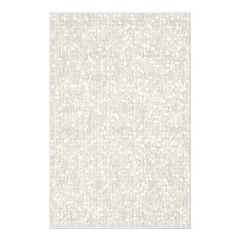 Plain White Confetti Glitter Stationery