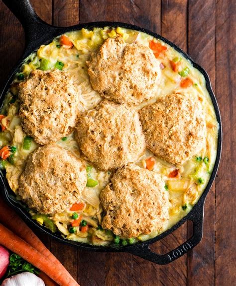 The chicken and vegetables are cooked in the same pan, which you'll also use to make a flavorful sauce. Healthy Chicken Pot Pie - JoyFoodSunshine