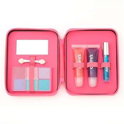 Claire S Metallic Mint Green Mega Makeup Set