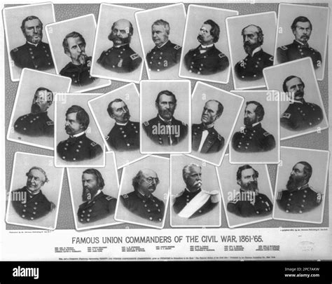 Famous Union Commanders Of The Civil War 1861 65 11076p Us