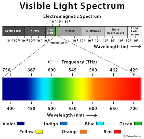 What Is The Shortest Wavelength Of Visible Light In Meters