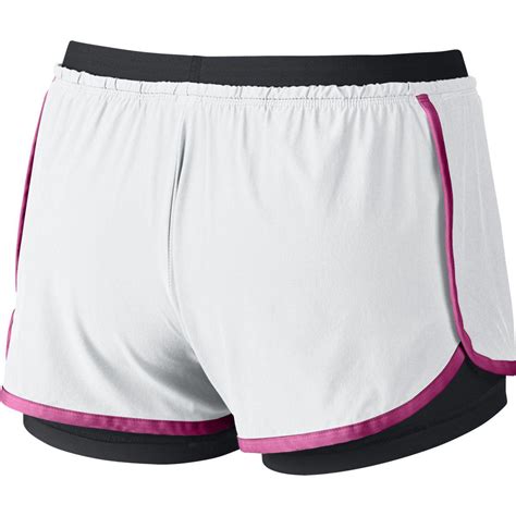 Nike Womens Full Flex 2 In 1 Training Shorts Whitevivid Pink
