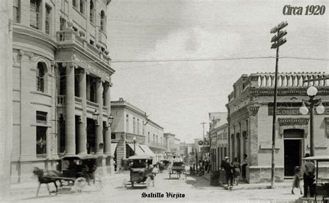 Calle Allende Y Juarez En Saltillo Coahuila Mexico 1930 Coahuila