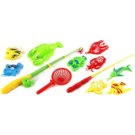 Gone Fishing Toy Activity Roleplay Pretend Play Set W Variety Of
