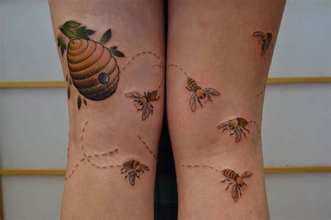 37 Honey Bee Tattoos With Mysterious Meanings Tattoos Win