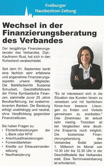 Haus & grund freiburg ist für sie und ihre. Finanzberatung