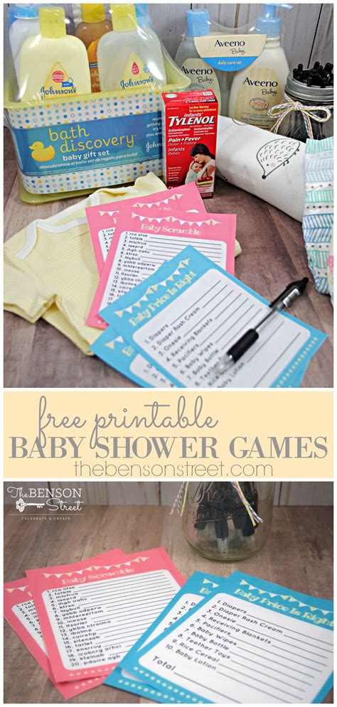Simple baby shower games free. Free Printable Baby Shower Games - The Benson Street
