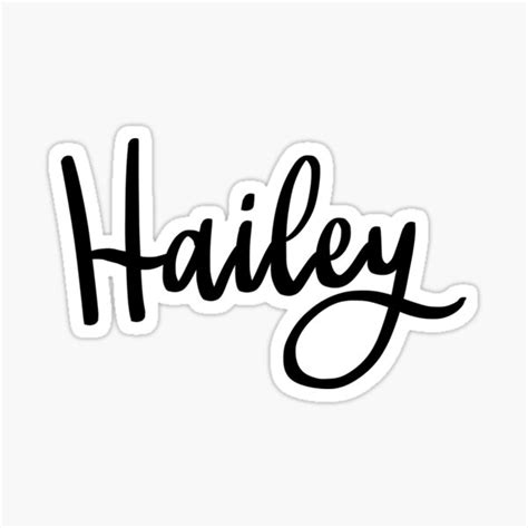 Hailey Sticker By Ellietography Redbubble