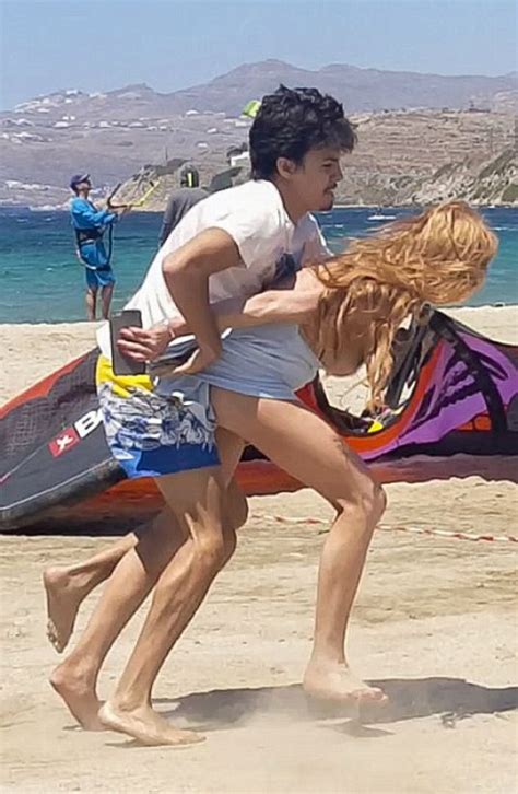 Lindsay Lohan And Egor Tarabasov Fighting At A Beach In Mykonos 08052016 Hawtcelebs