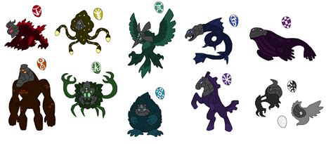Creature Doodles More Elemental Things By Jwnutz On Deviantart