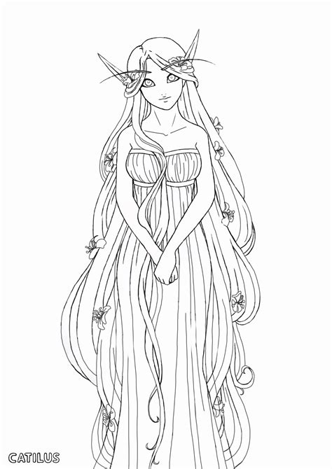 77 Coloring Pages Of Anime Elf Latest Hd Coloring Pages Printable