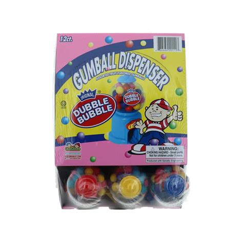 Kidsmania Dubble Bubble Mini Gumball Dispenser 12 Count The Club Price