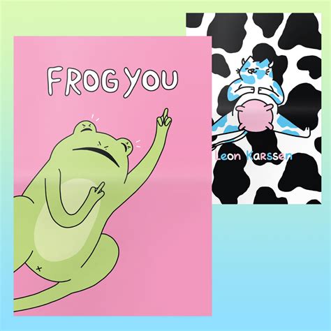 Frog Moo Poster Leon Karssen