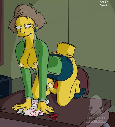 Post 367072 Animated Bart Simpson Blargsnarf Cosmic Edna Krabappel The