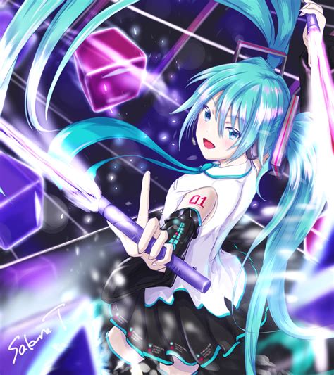 Miku Playing Beat Saber Hatsune