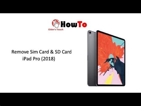 Use your fingers to gently remove the sim card from the tray. #HowTo - Remove SIM Card from iPad Pro (2018) - YouTube